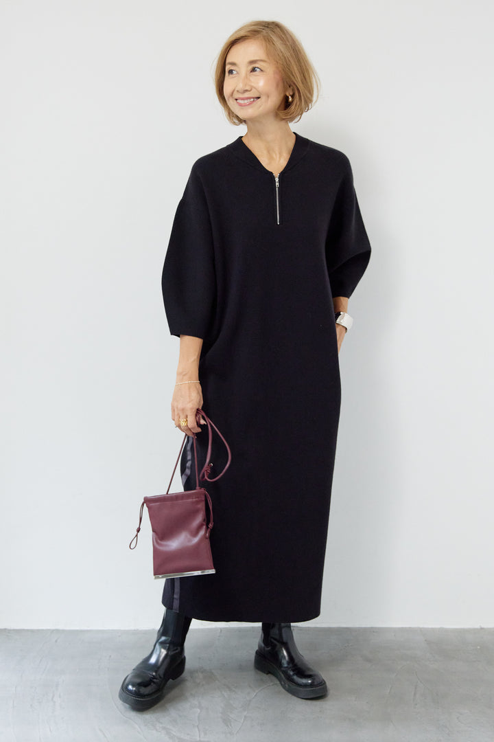 サイドラインニットワンピース