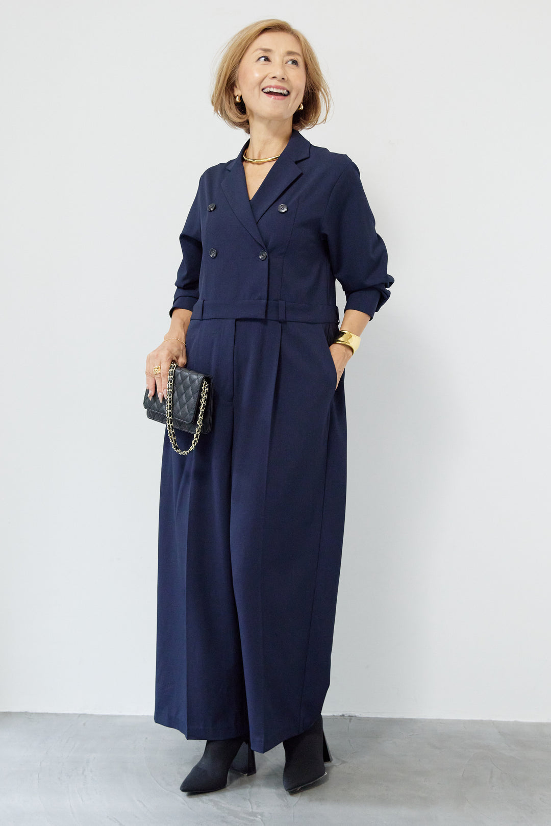 テーラードオールインワン