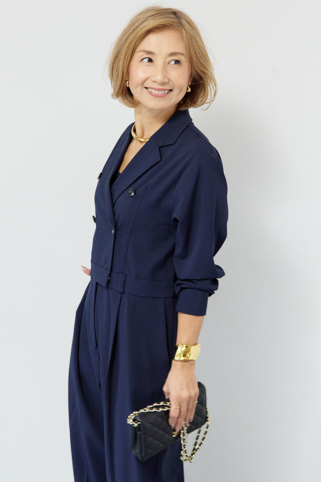 テーラードオールインワン