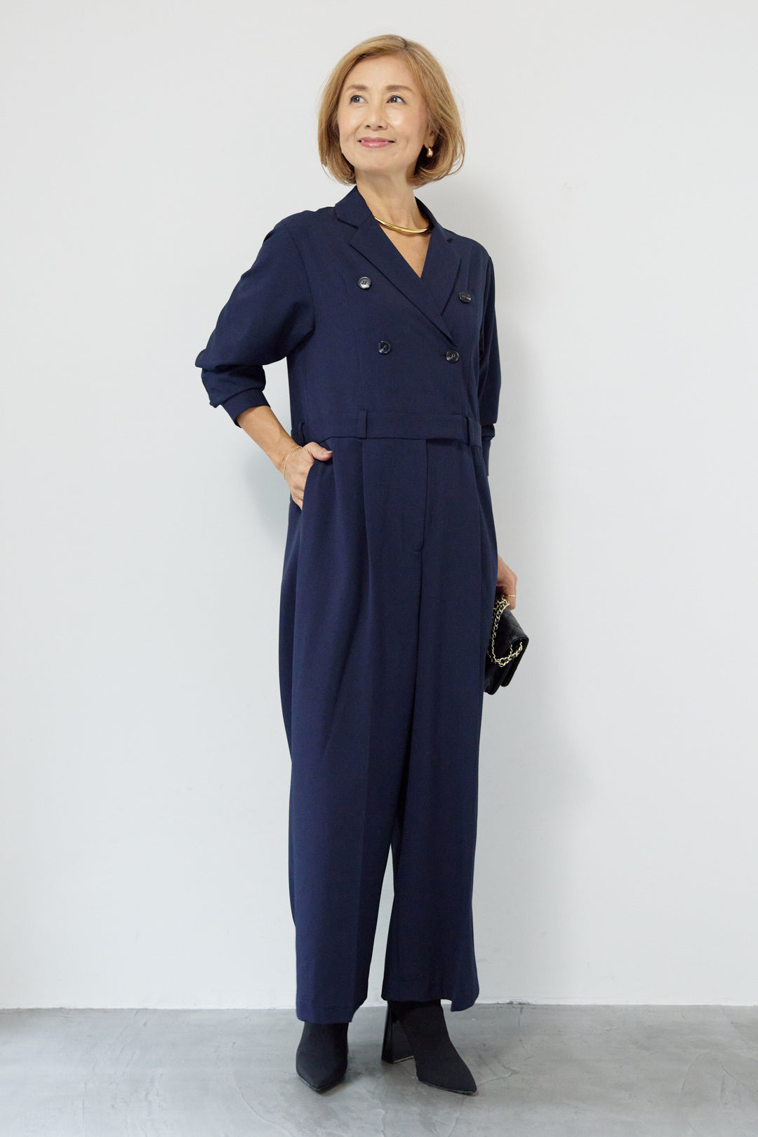 テーラードオールインワン