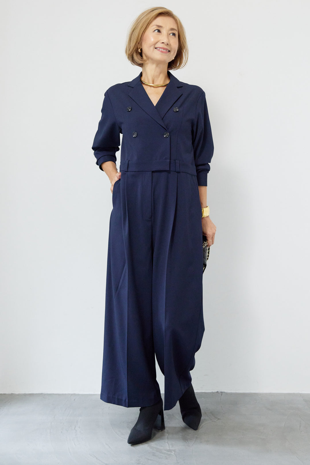 テーラードオールインワン