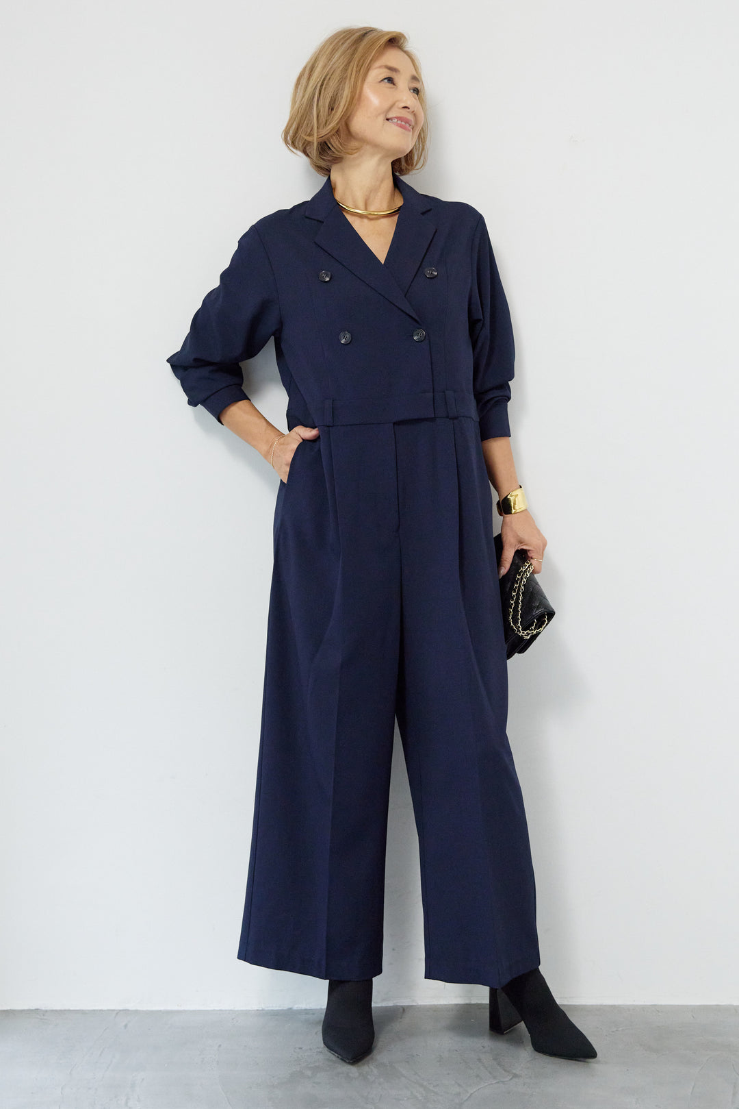 テーラードオールインワン