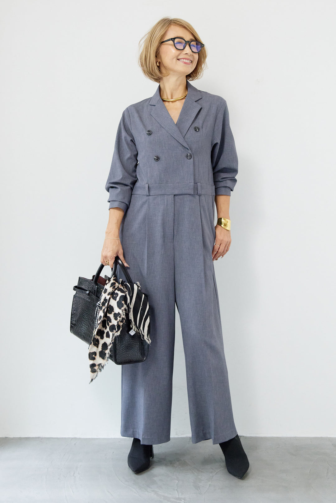 テーラードオールインワン