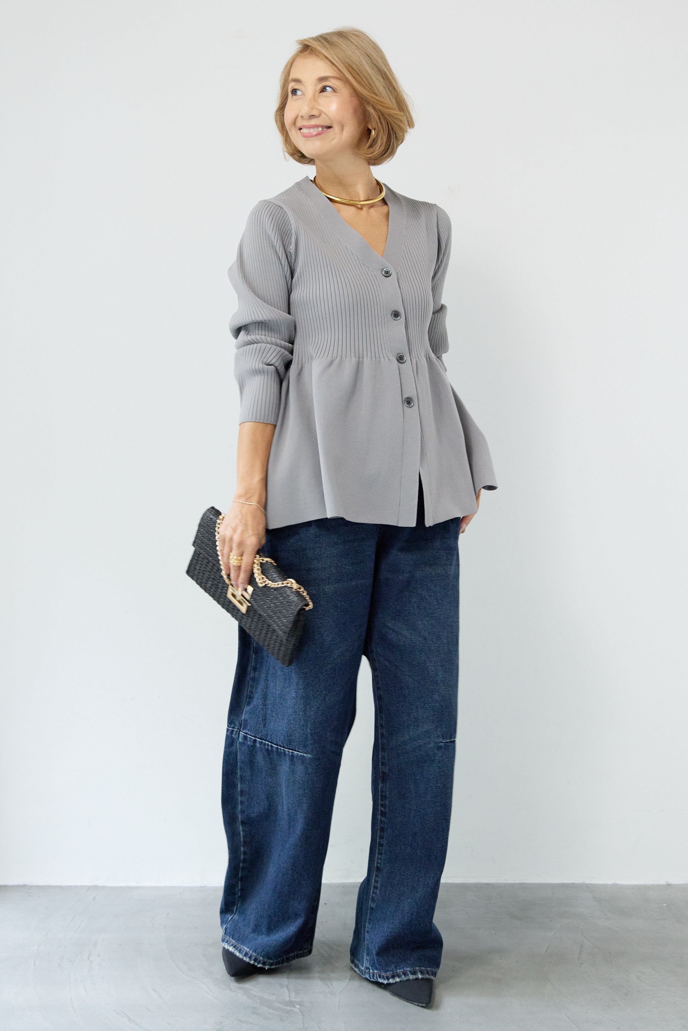 ペプラムニットカーディガン – plusotoha