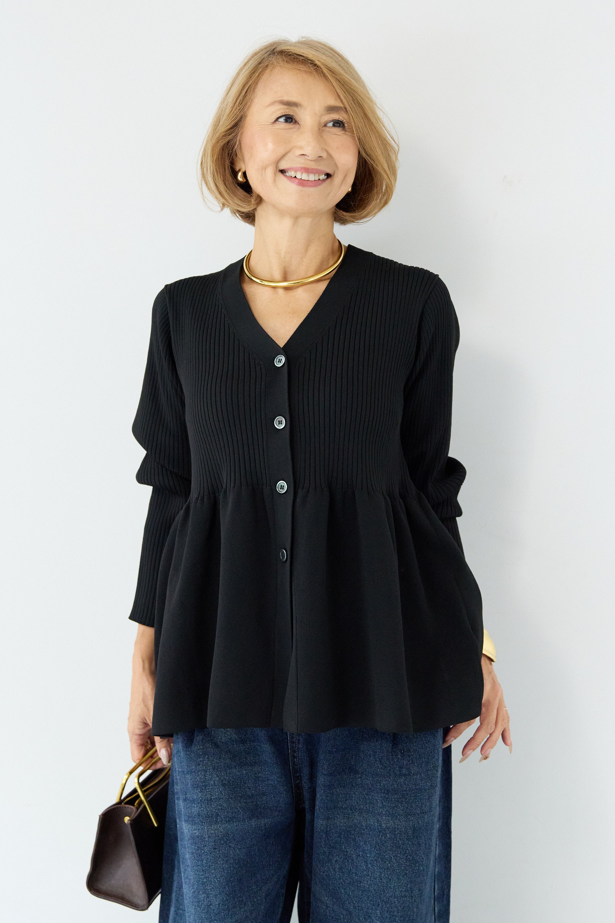 ペプラムニットカーディガン – plusotoha