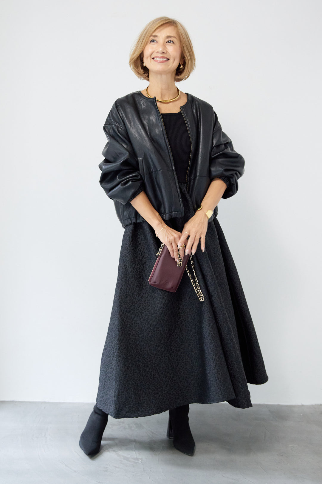 【REIKOコラボ】ジャガードドッキングワンピース