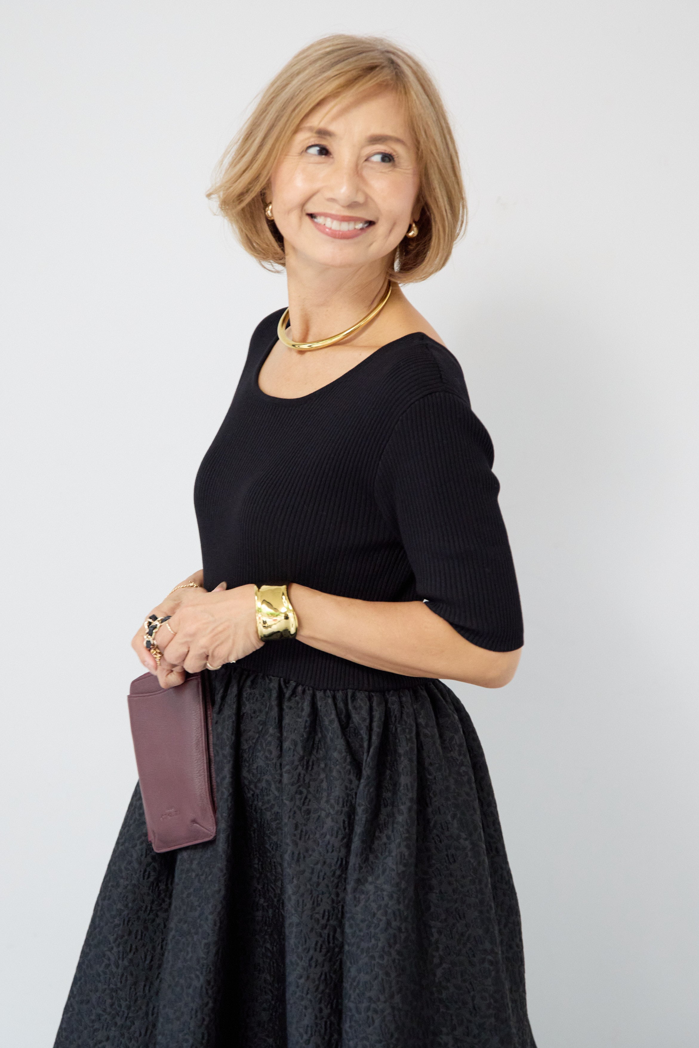 牛革100%ハンズフリーバッグchainstrap 阿部礼子コラボ – plusotoha