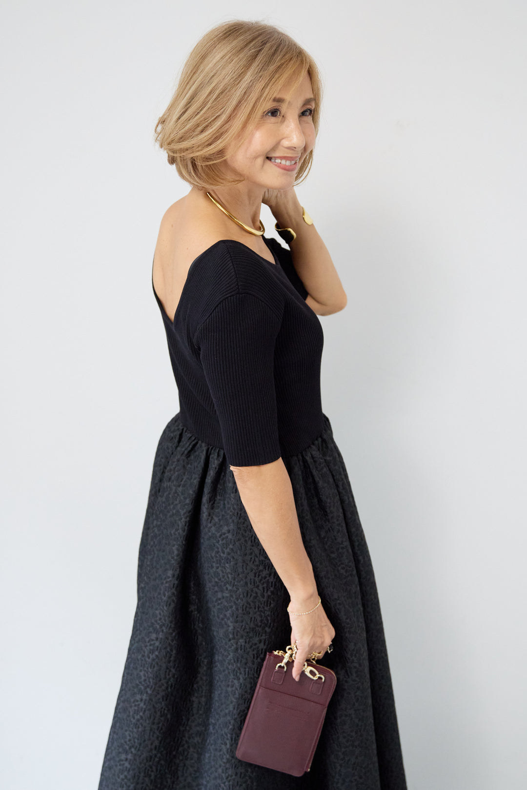 【REIKOコラボ】ジャガードドッキングワンピース