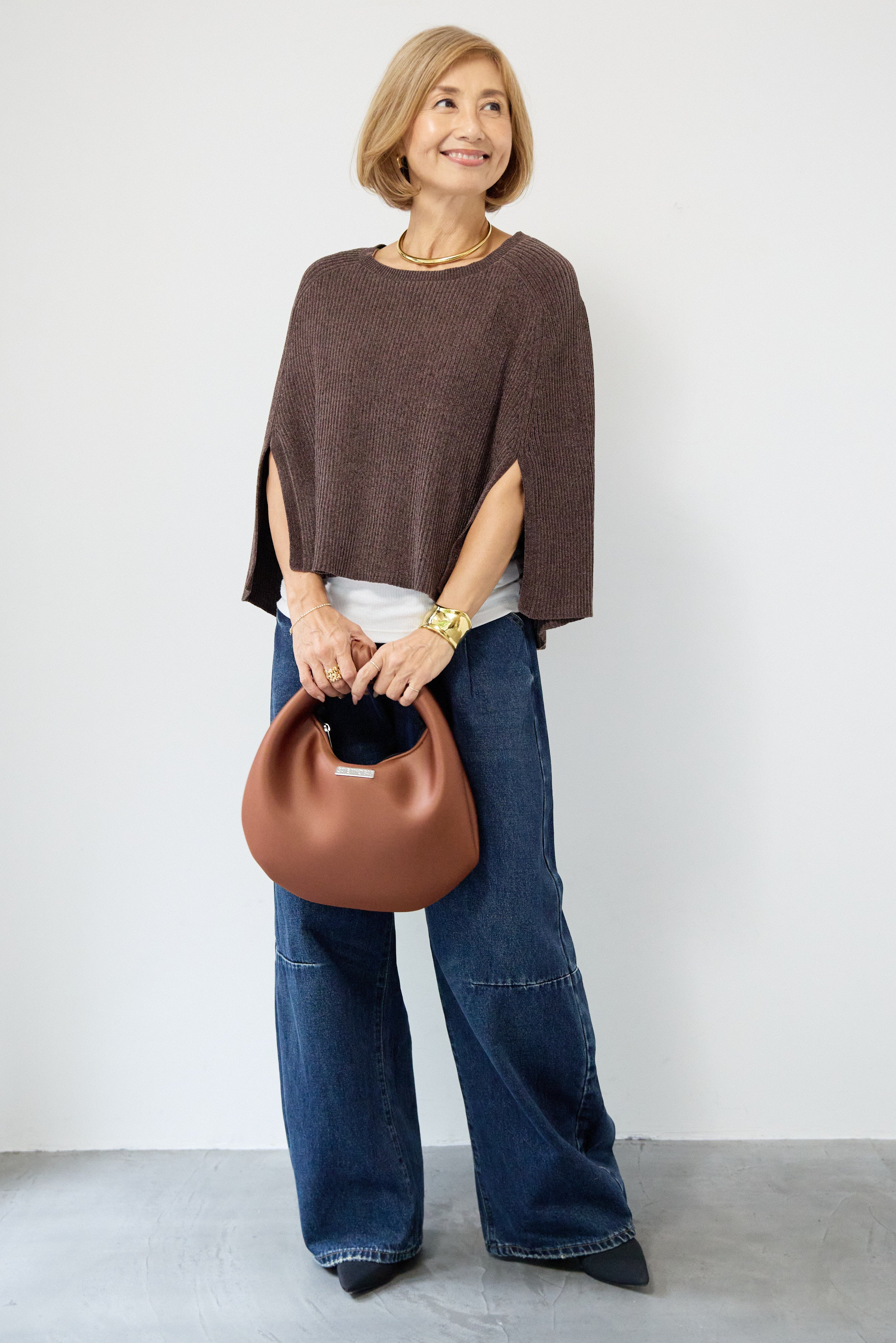 プラスオトハ⭐︎PLUS OTO. HA デニム切替カットワンピース ブラック