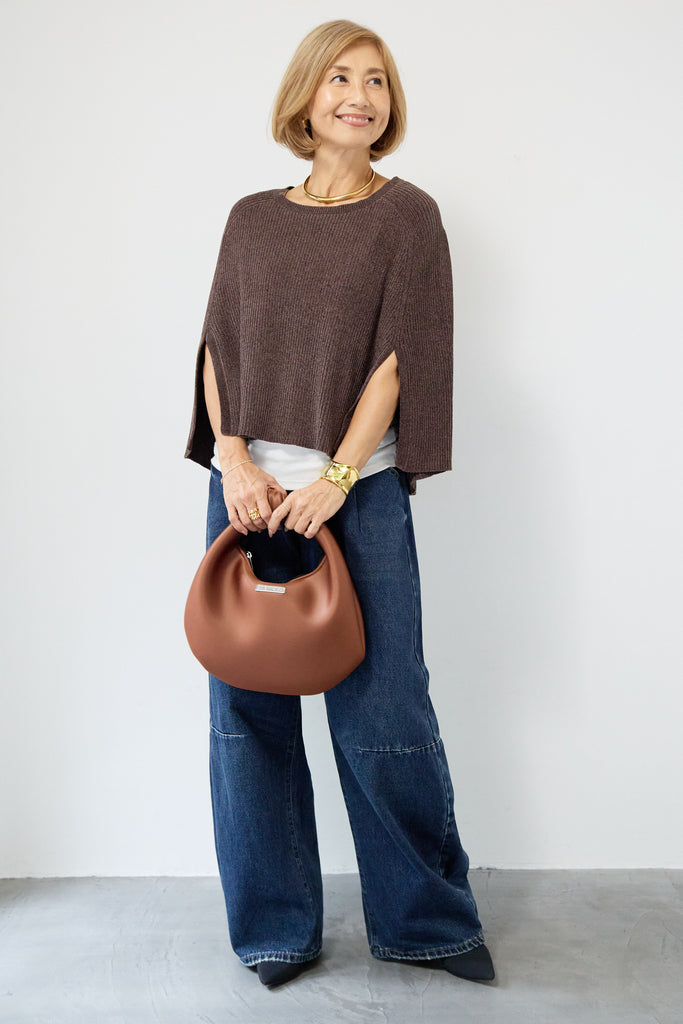 SHU様　新品　未使用　plus otoha 黒 ニットケープ プラスオトハ Ｍ 新品 未使用 plus otoha 黒 ニットケープ プラスオトハ M