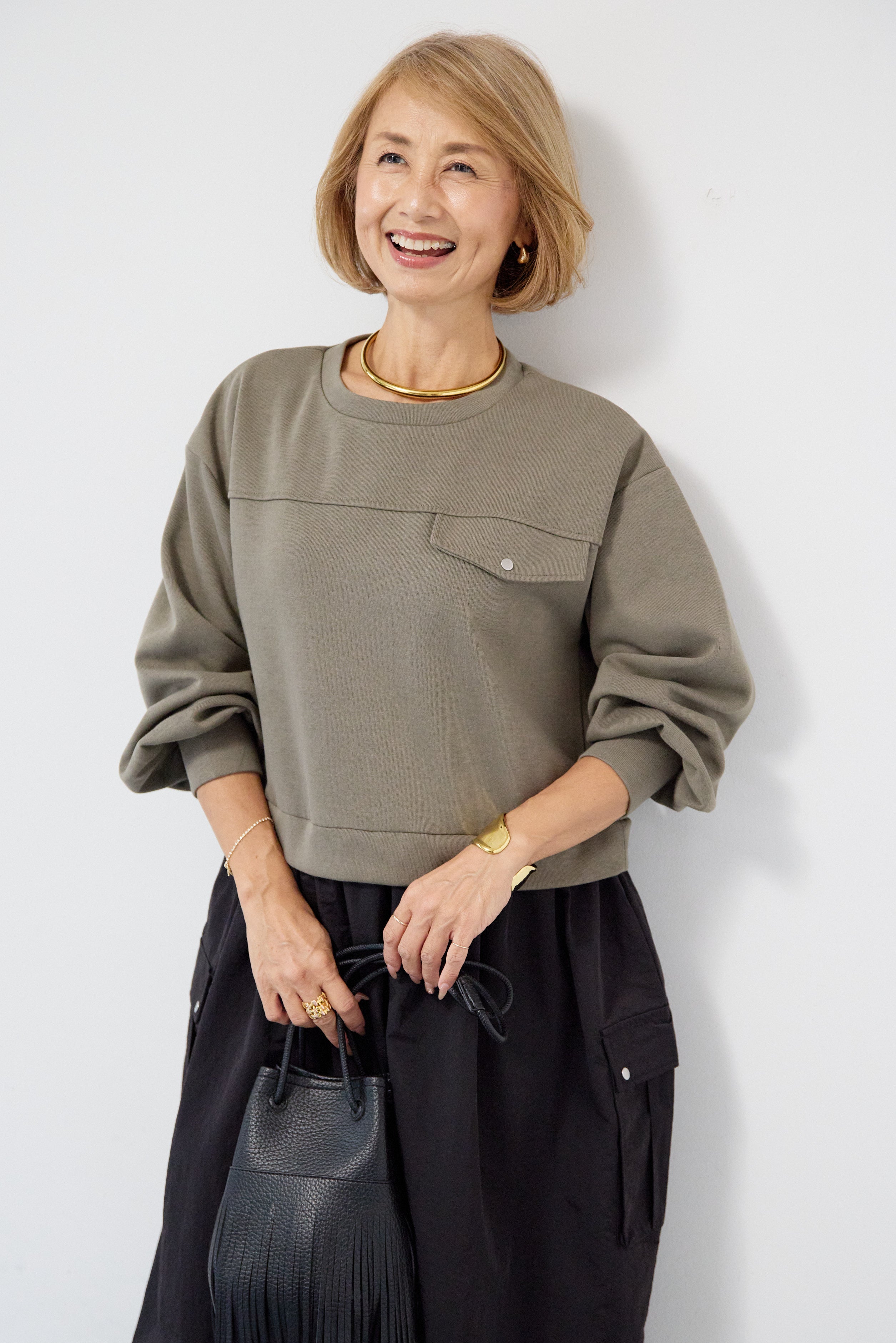 異素材ドッキングワンピース – plusotoha