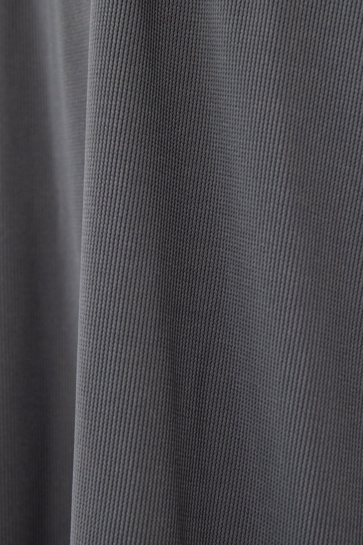 リブカットフーディワンピース