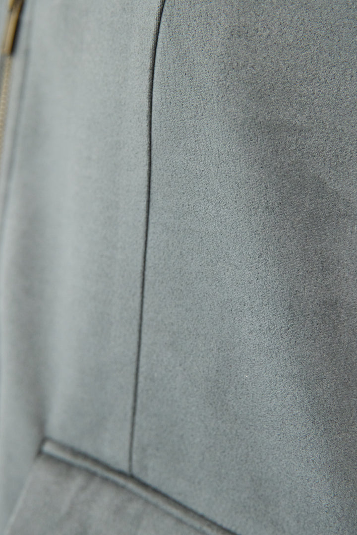 [SET]バックフリルジレ+スエードポンチスカート(2set)