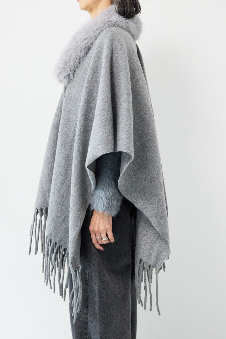 ファー付ストール
