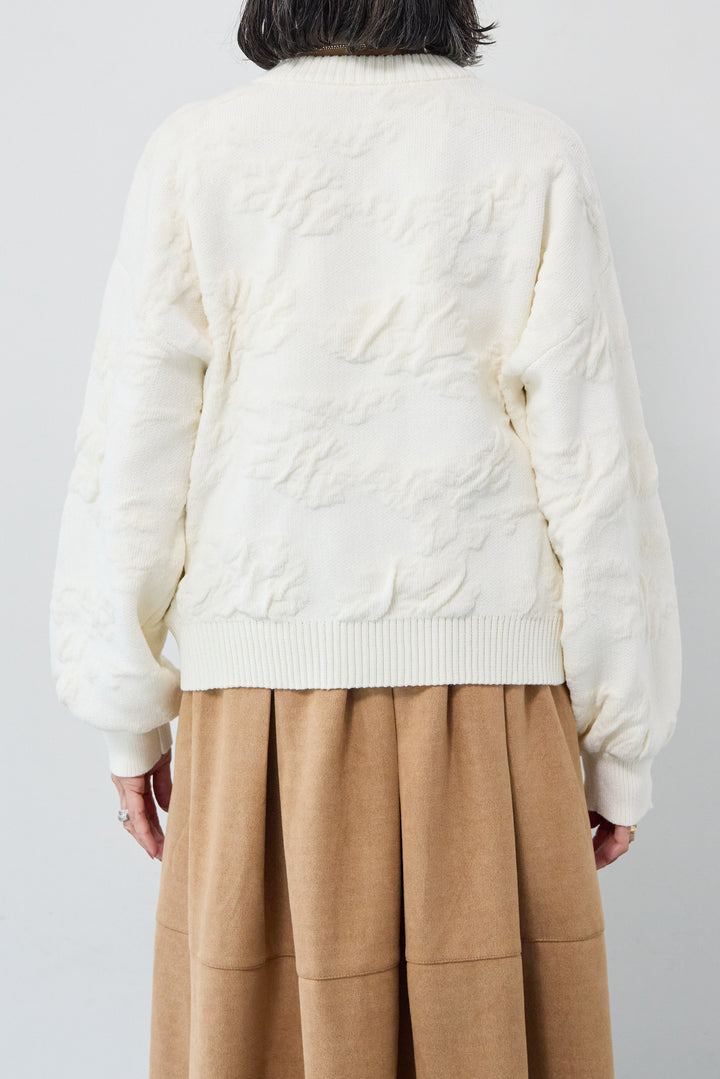 [SET]フラワージャガードモールブルゾン+スエードタックスカート(2set)