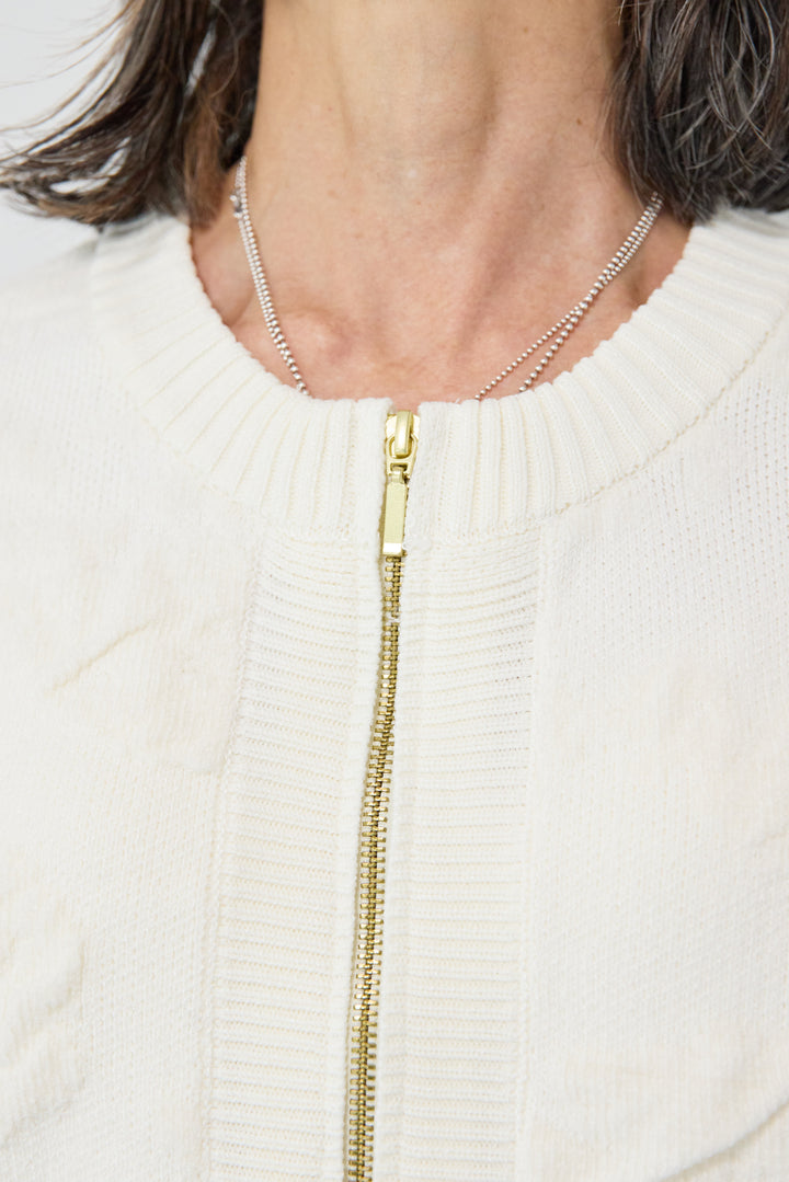 [SET]フラワージャガードモールブルゾン+スエードタックスカート(2set)