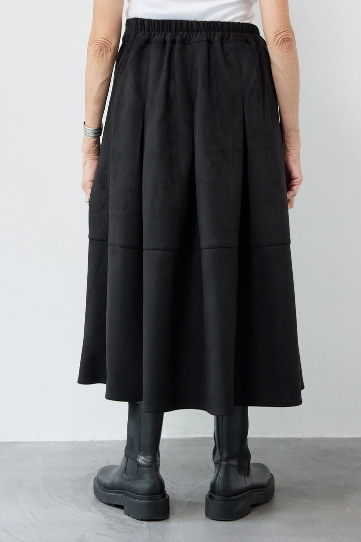 [SET]フラワージャガードモールブルゾン+スエードタックスカート(2set)