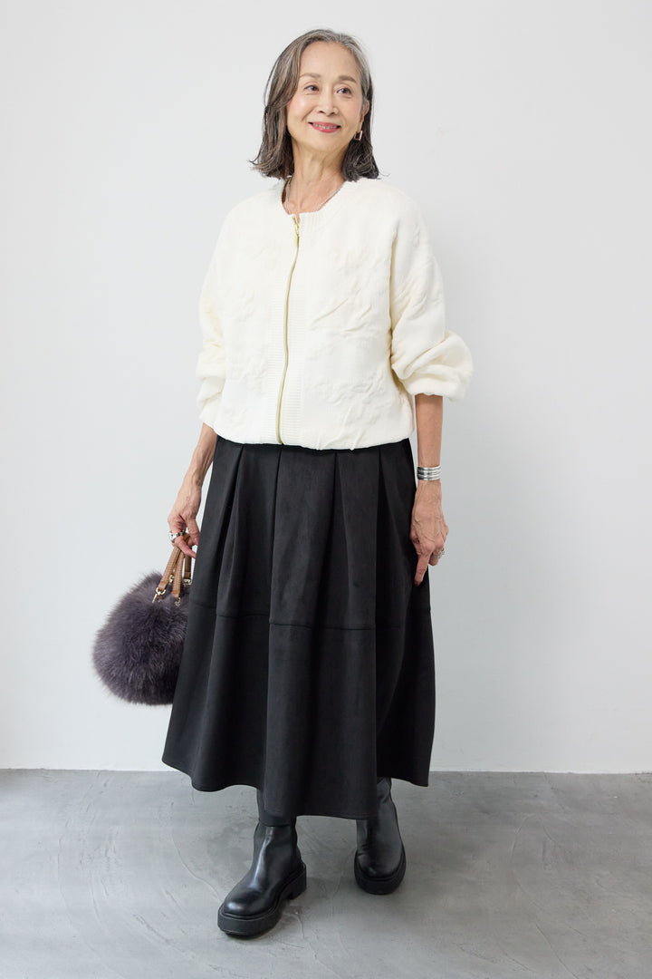 フラワージャガードモールブルゾン