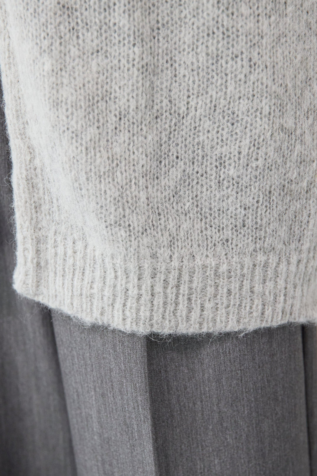 アルパカウール ベルト付カーディガン