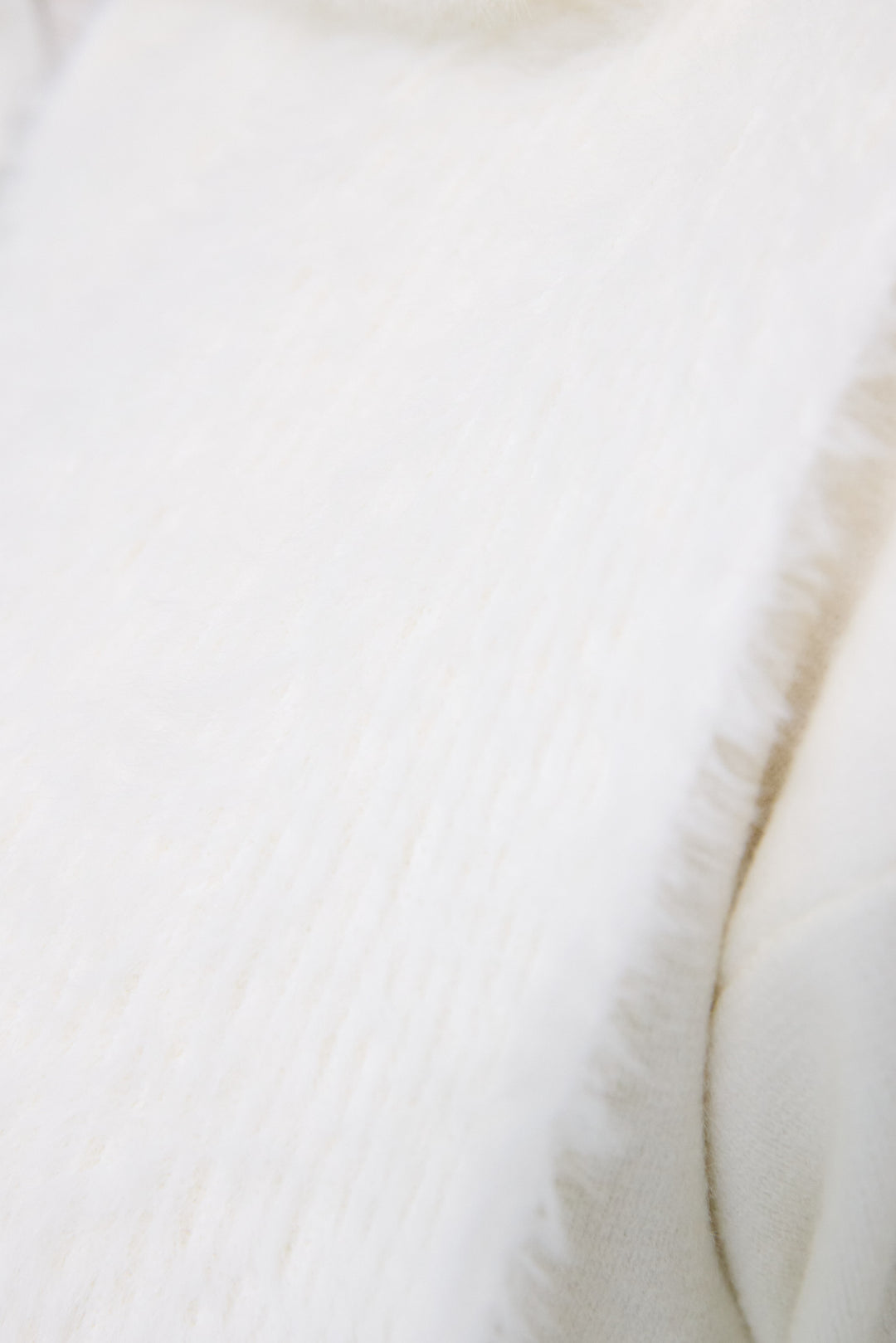 シャギーベスト付ニットワンピース