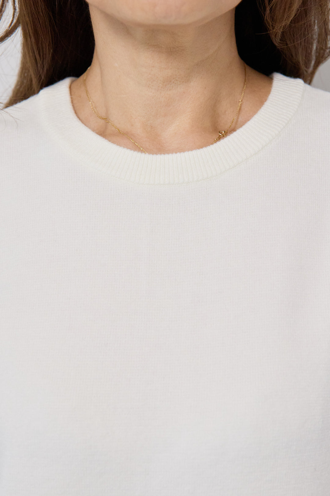 シャギーベスト付ニットワンピース