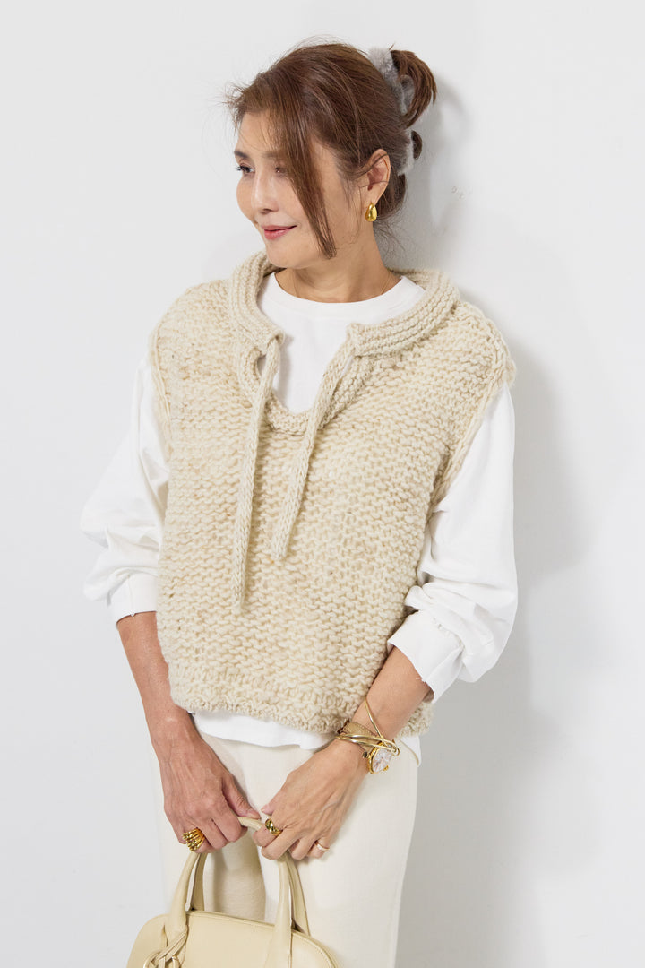 ざっくりストリングベスト