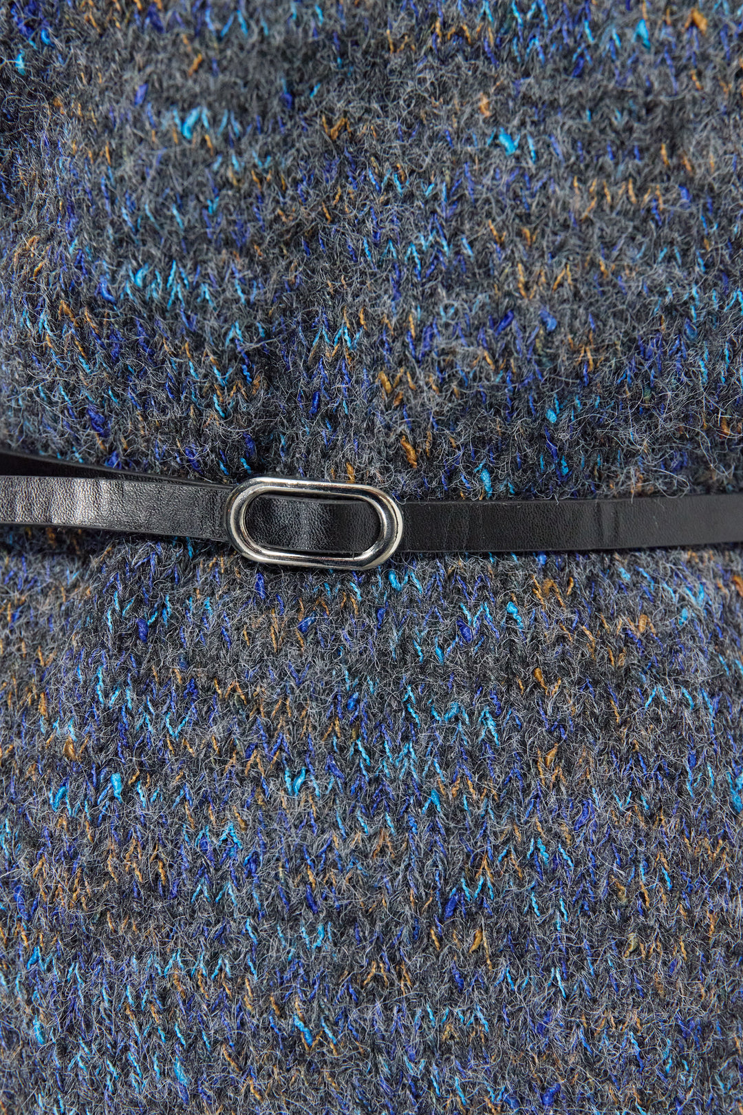 ミックスカラーニット＋ランダムプリーツスカートセットアップ