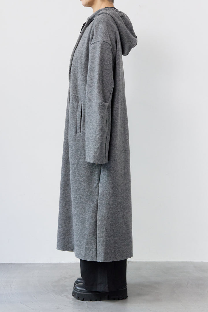 裏起毛フーディワンピース