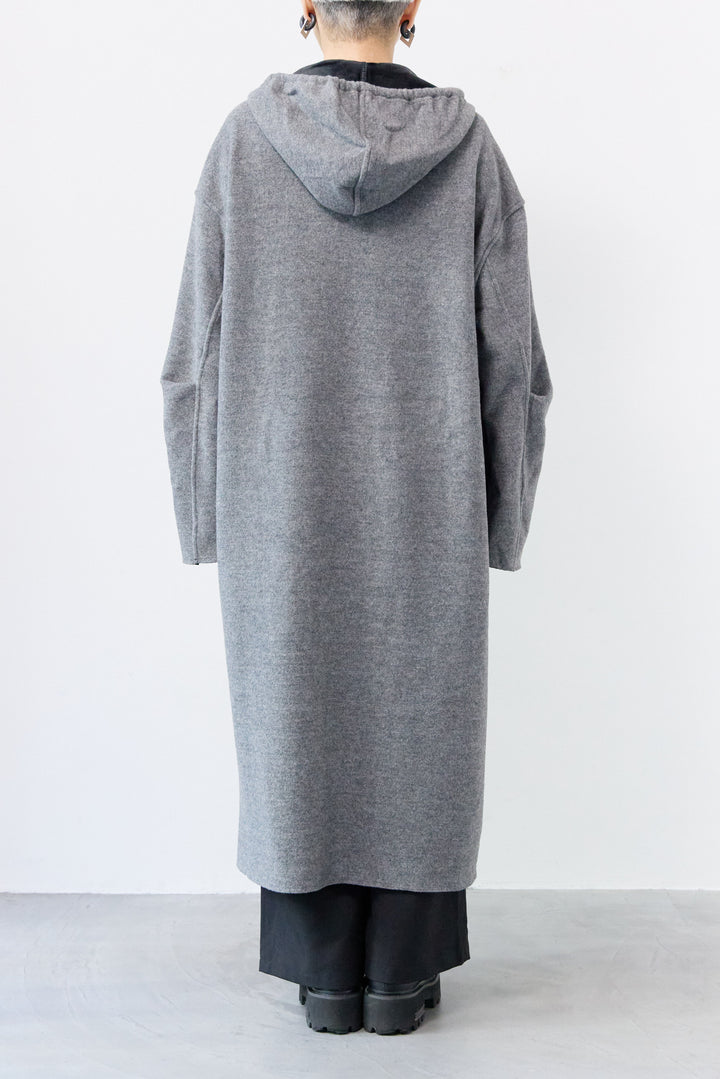 裏起毛フーディワンピース