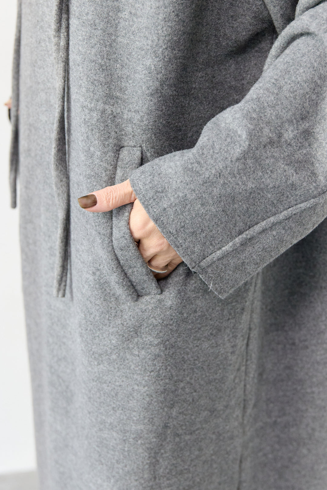 裏起毛フーディワンピース