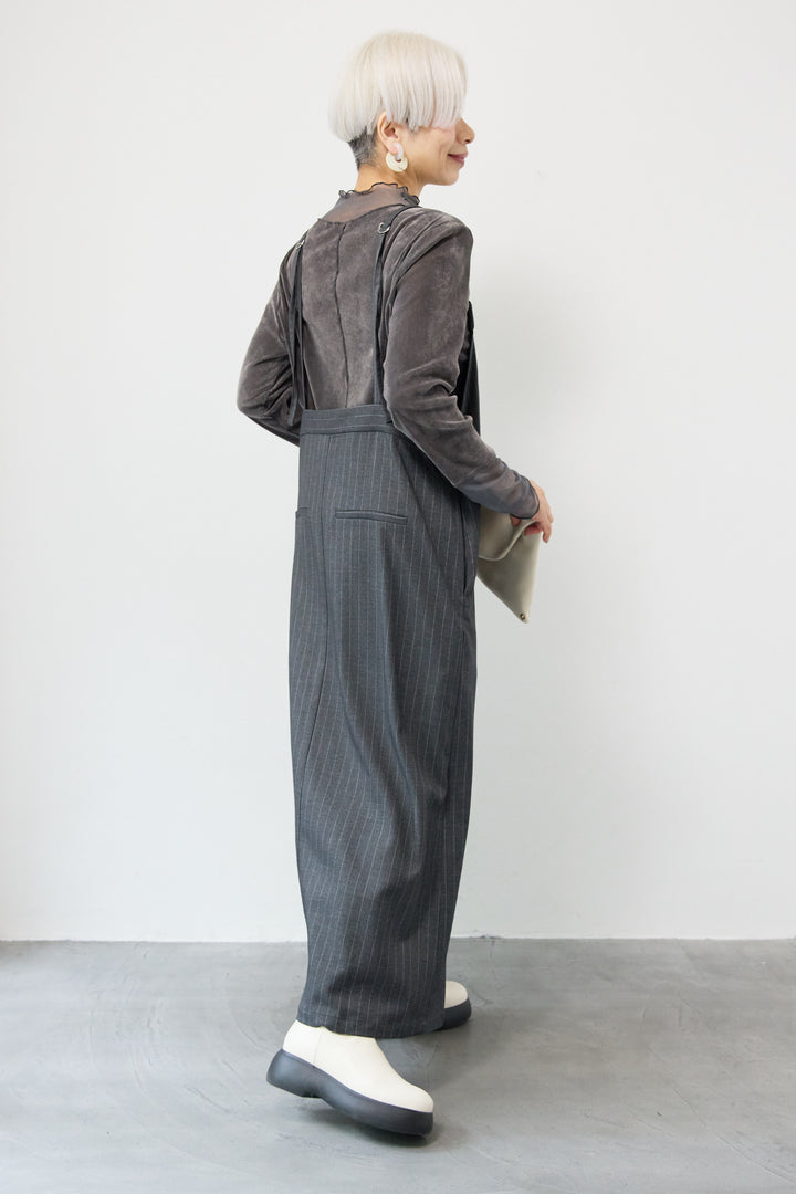 ストライプダブルジップジャンスカ