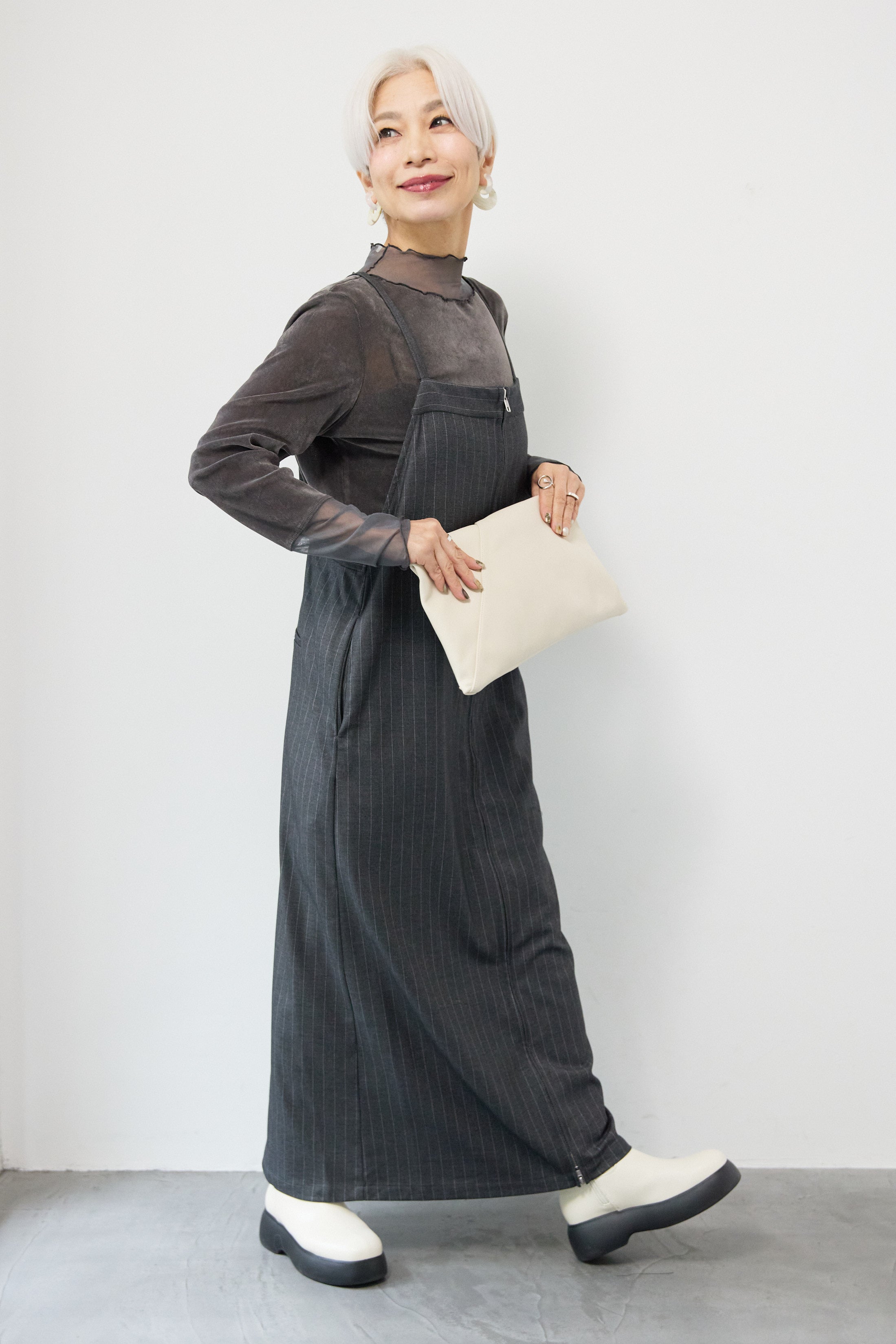 ストライプダブルジップジャンスカ – plusotoha