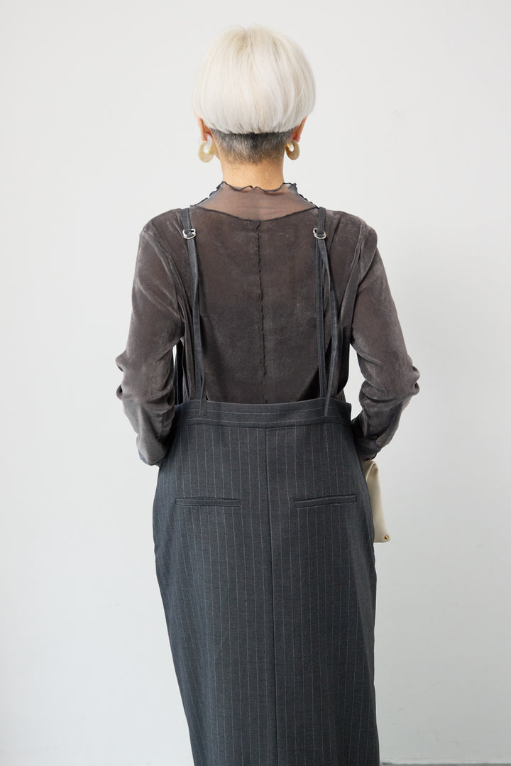 ストライプダブルジップジャンスカ