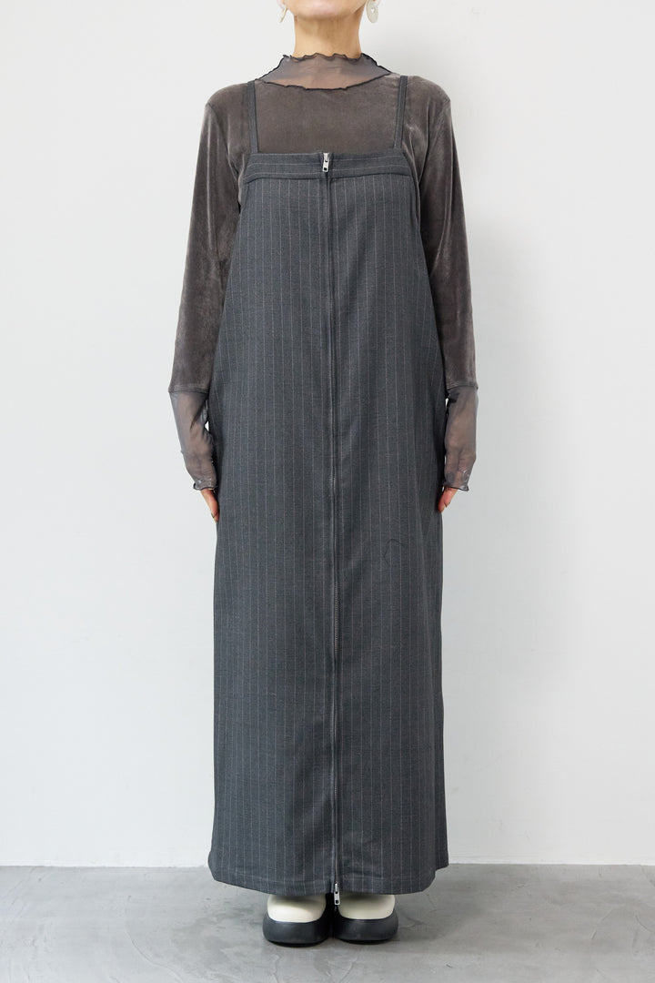 ストライプダブルジップジャンスカ