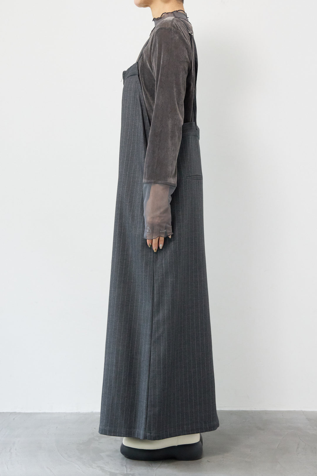 ストライプダブルジップジャンスカ