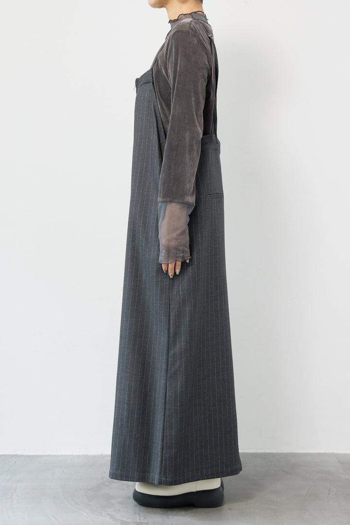 ストライプダブルジップジャンスカ