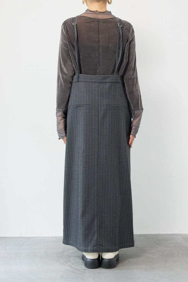 ストライプダブルジップジャンスカ