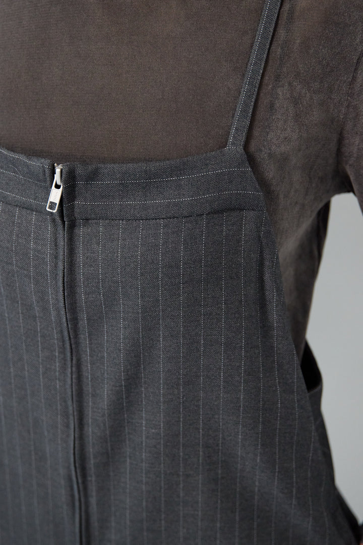 ストライプダブルジップジャンスカ