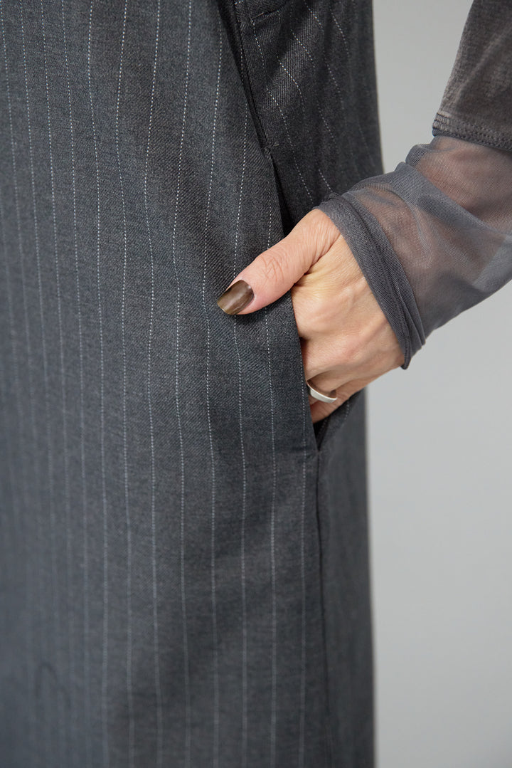 ストライプダブルジップジャンスカ