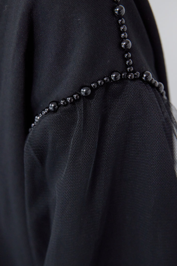 チュールスリーブプルオーバー