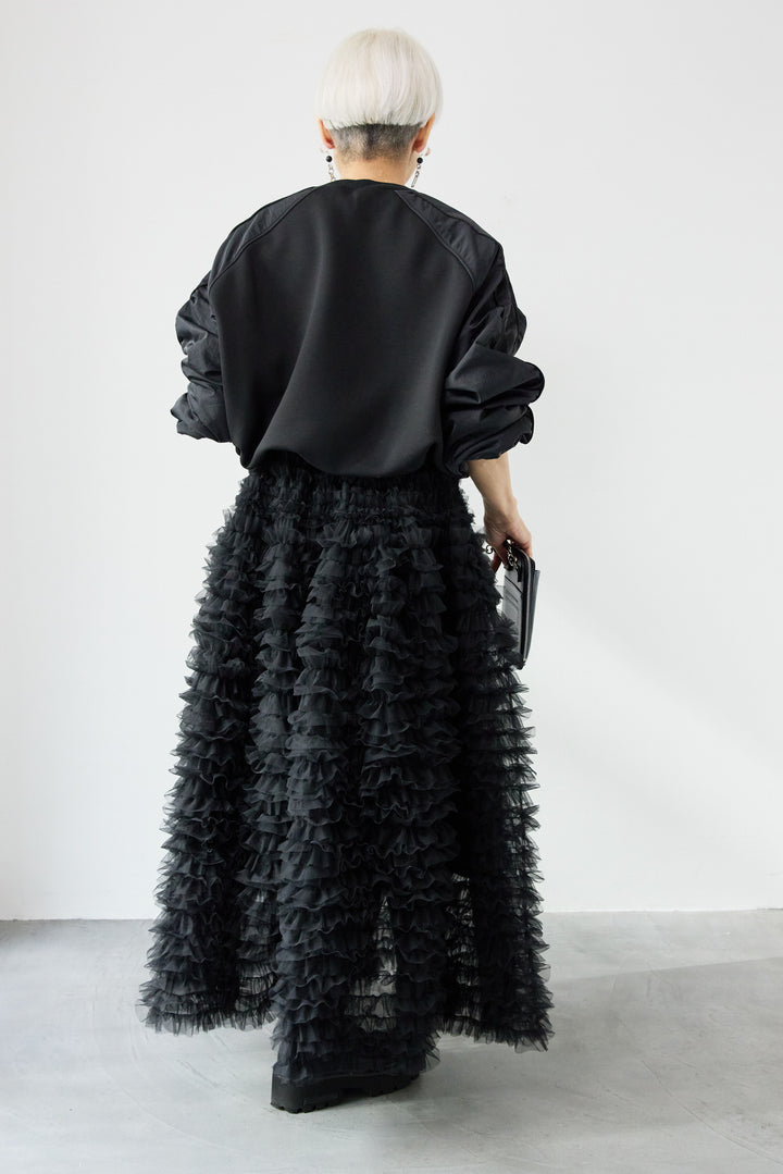 ナイロンラグランスリーブ ダンボールプルオーバー