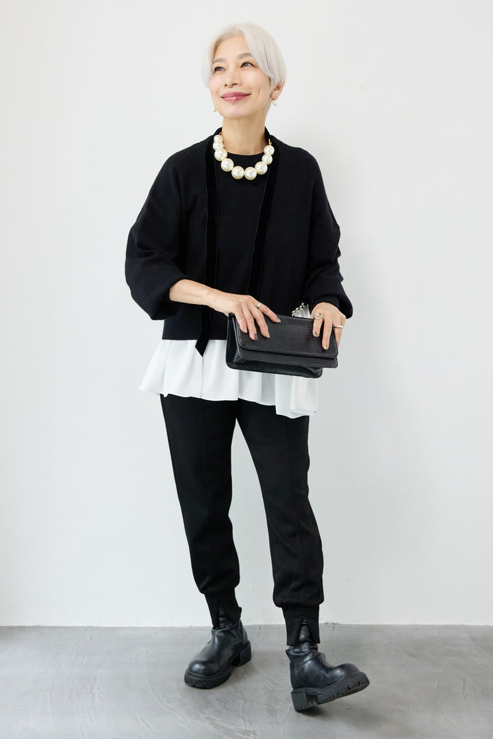 アシメデザインドッキングニット