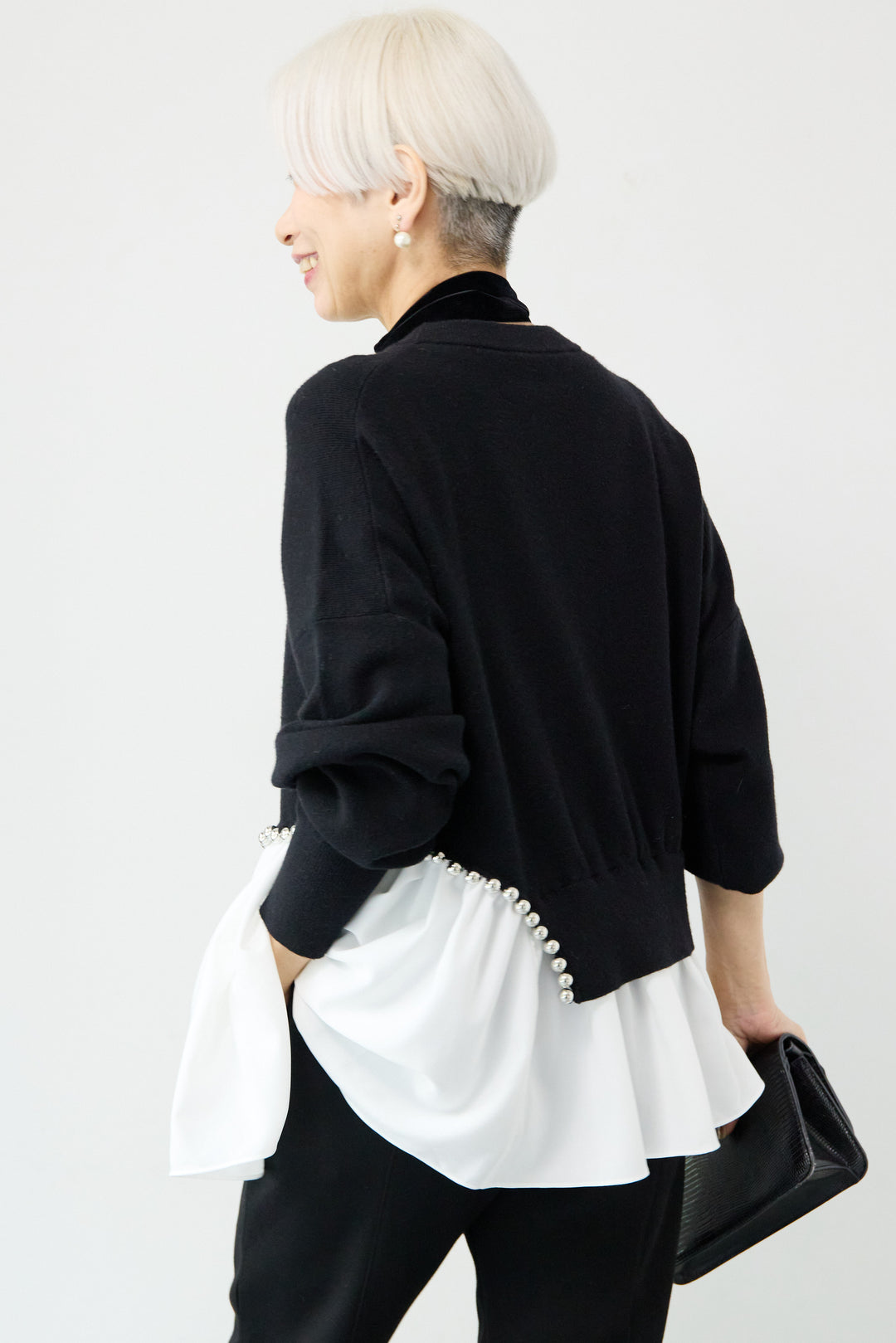 アシメデザインドッキングニット