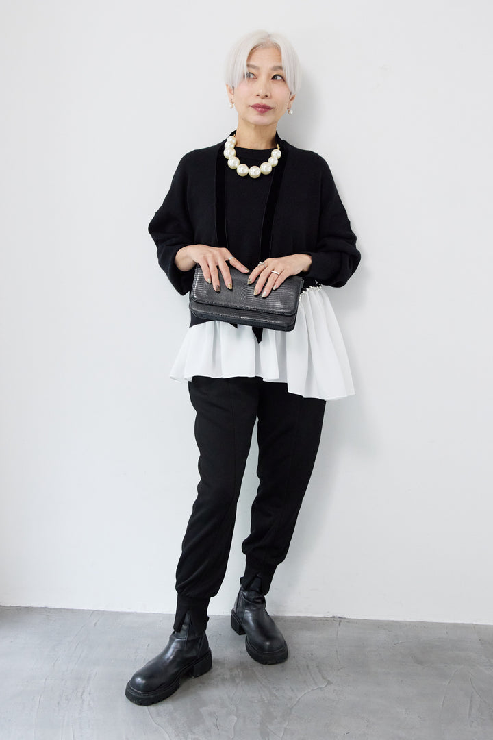 アシメデザインドッキングニット