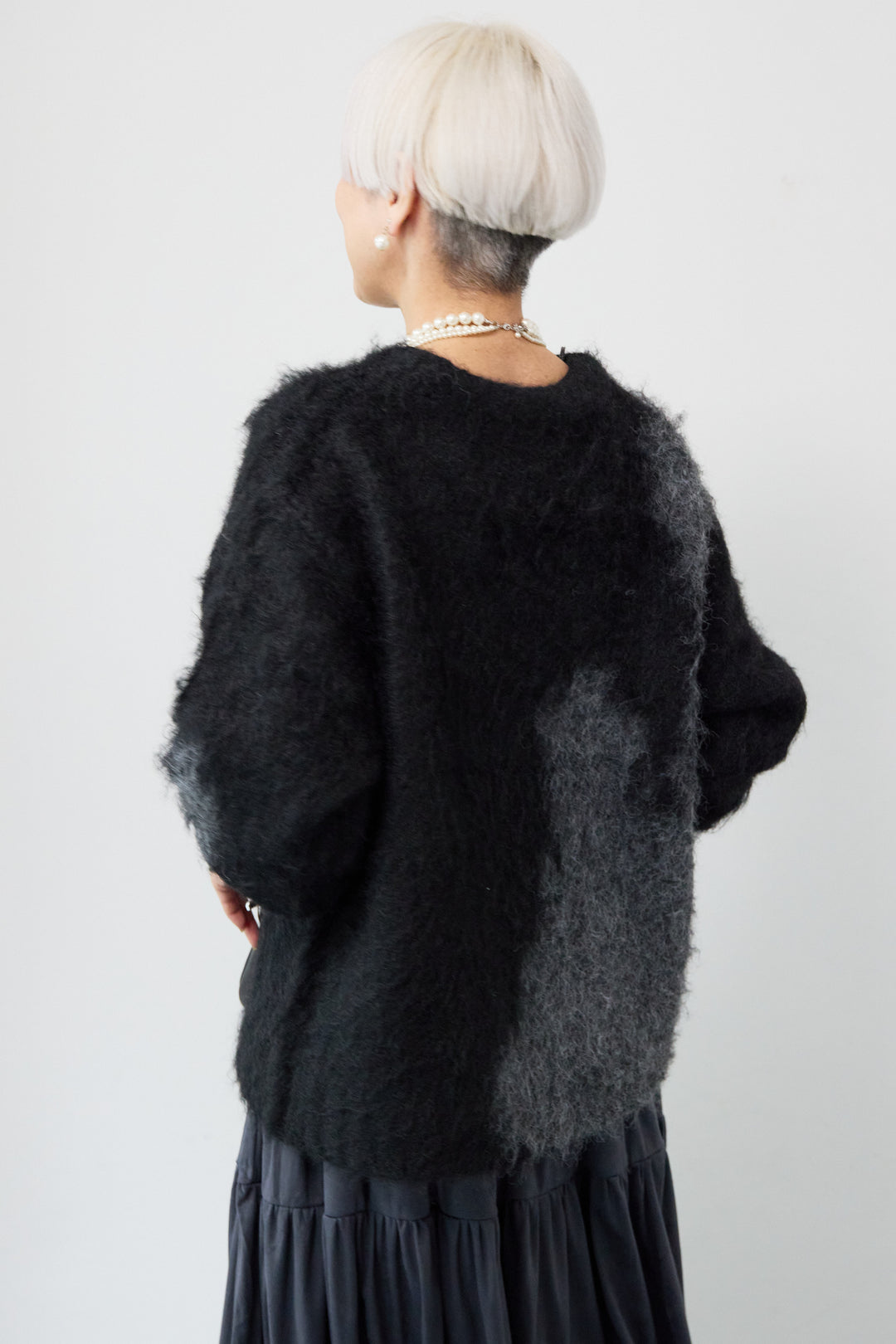 ミックスヤーン ブロッキングニット