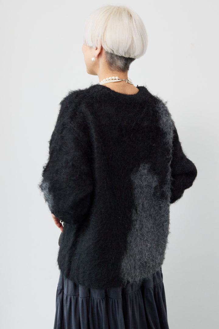 ミックスヤーン ブロッキングニット