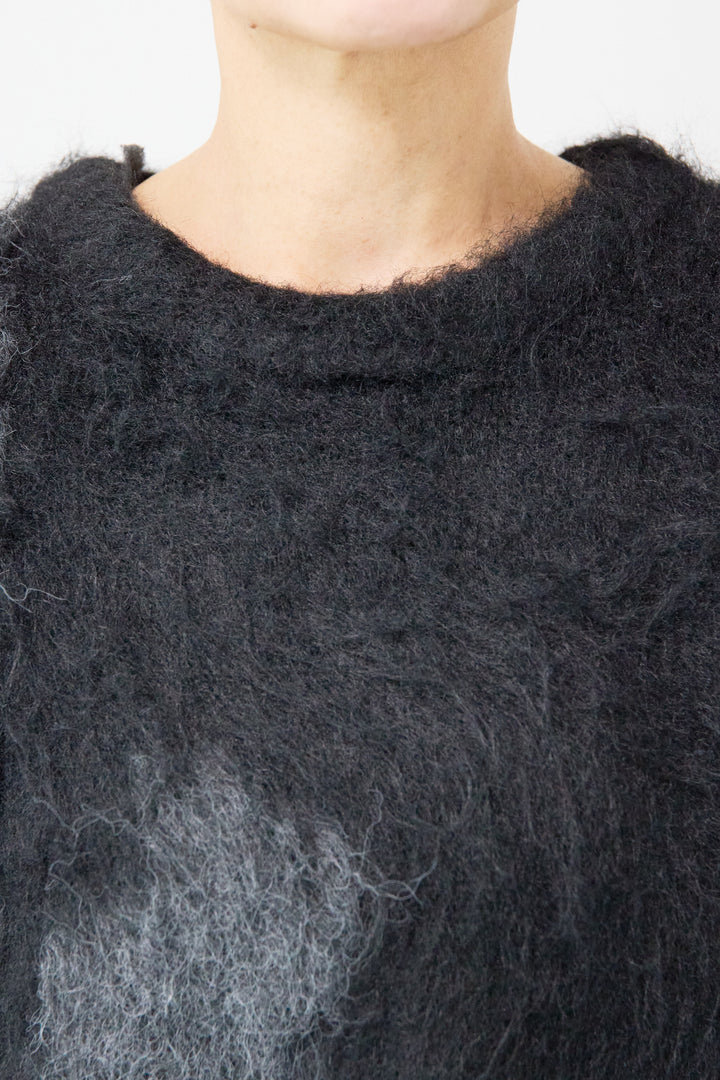 ミックスヤーン ブロッキングニット