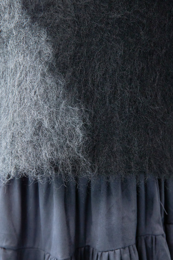 ミックスヤーン ブロッキングニット