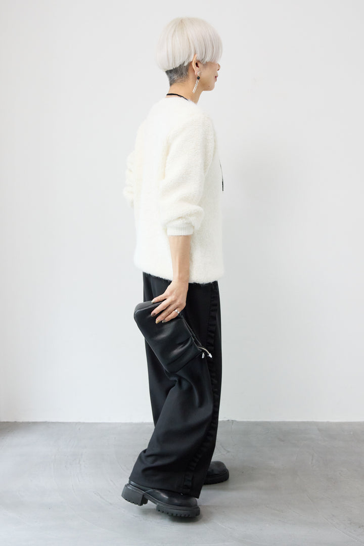 カットジョーゼットサイドフリルパンツ