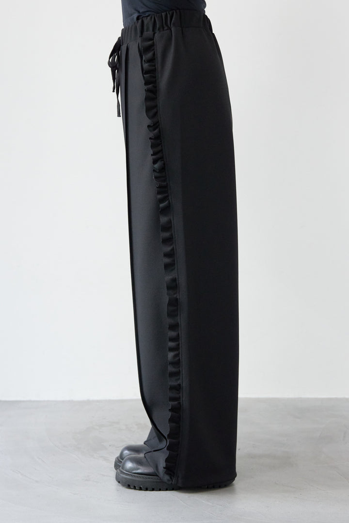 カットジョーゼットサイドフリルパンツ